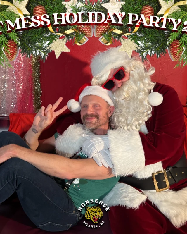 HOT MESS CHRISTMAS PARTY 2022 - Featuring SANTA! A Nonsense ATL event! Photo: Grumpy Elf!