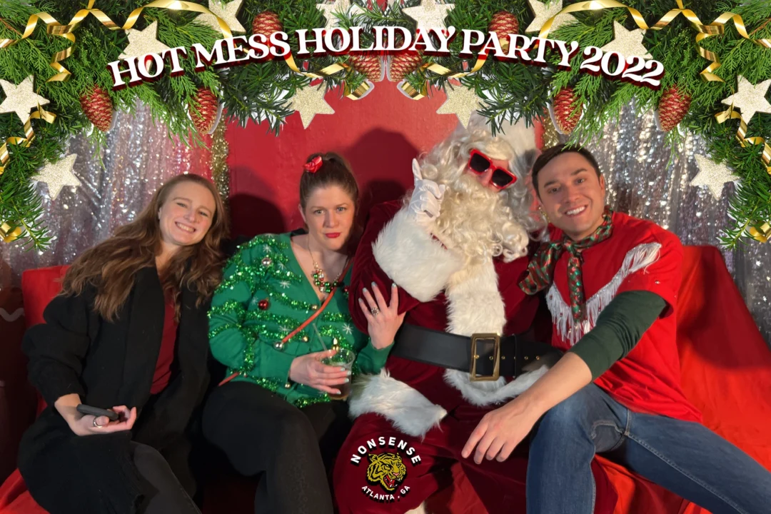 HOT MESS CHRISTMAS PARTY 2022 - Featuring SANTA! A Nonsense ATL event! Photo: Grumpy Elf!