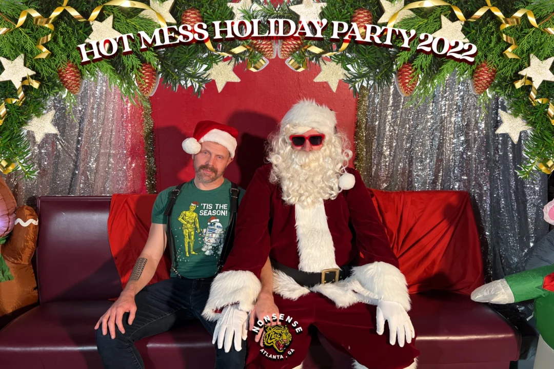HOT MESS CHRISTMAS PARTY 2022 - Featuring SANTA! A Nonsense ATL event! Photo: Grumpy Elf!