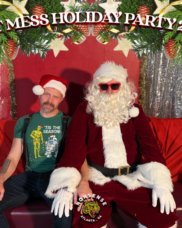 HOT MESS CHRISTMAS PARTY 2022 - Featuring SANTA! A Nonsense ATL event! Photo: Grumpy Elf!