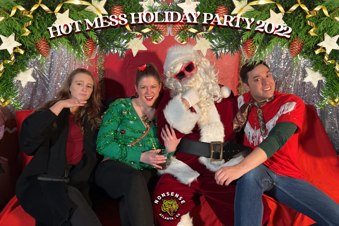 HOT MESS CHRISTMAS PARTY 2022 - Featuring SANTA! A Nonsense ATL event! Photo: Grumpy Elf!