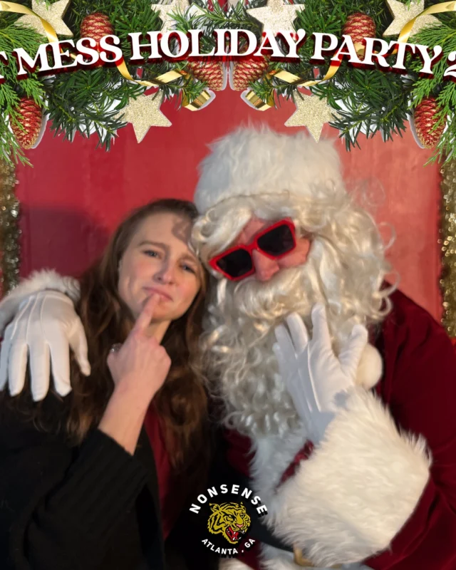HOT MESS CHRISTMAS PARTY 2022 - Featuring SANTA! A Nonsense ATL event! Photo: Grumpy Elf!
