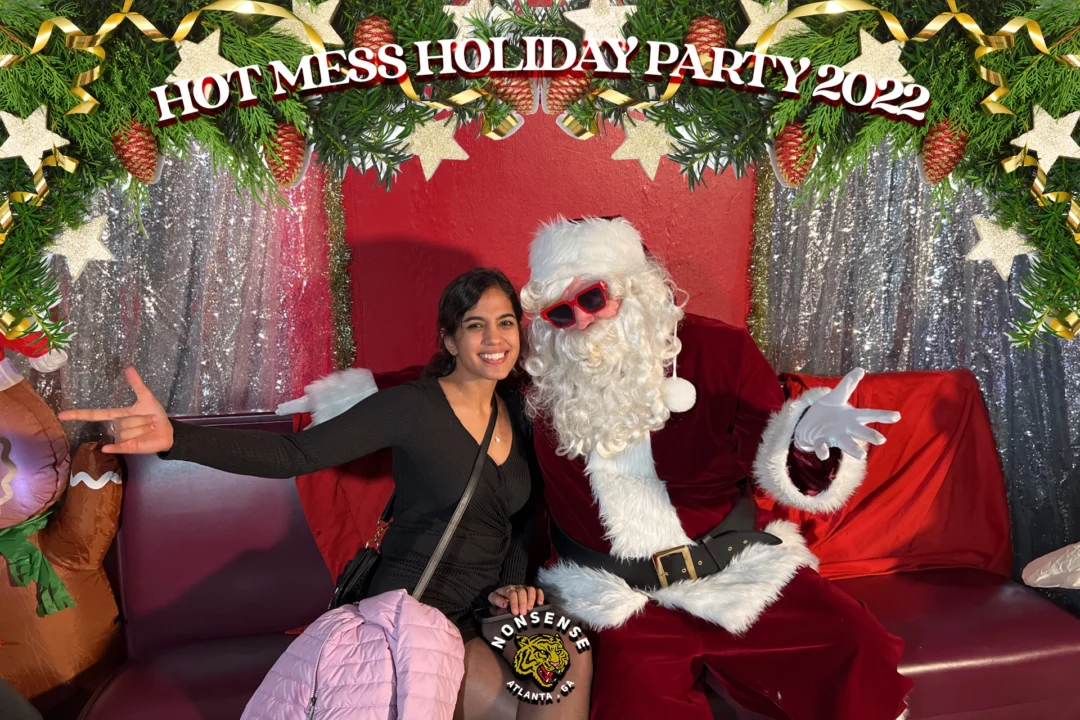 HOT MESS CHRISTMAS PARTY 2022 - Featuring SANTA! A Nonsense ATL event! Photo: Grumpy Elf!