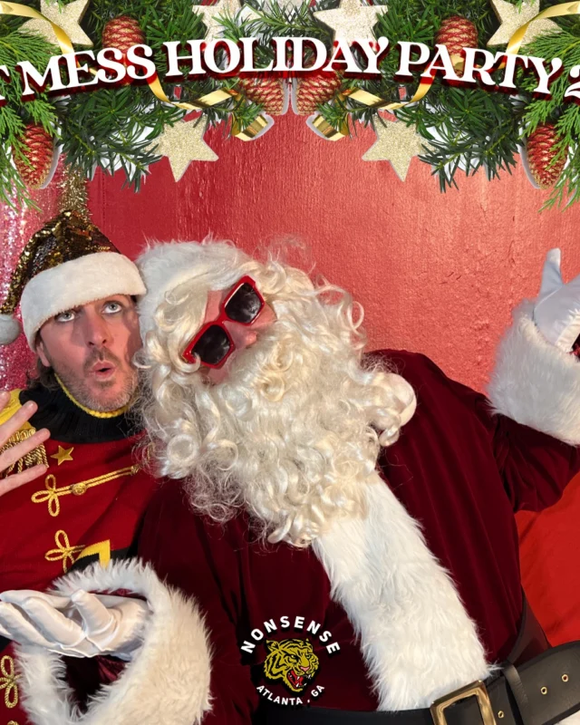 HOT MESS CHRISTMAS PARTY 2022 - Featuring SANTA! A Nonsense ATL event! Photo: Grumpy Elf!