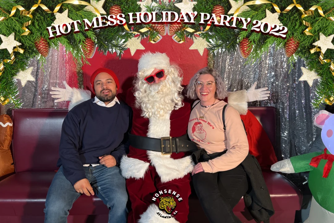HOT MESS CHRISTMAS PARTY 2022 - Featuring SANTA! A Nonsense ATL event! Photo: Grumpy Elf!