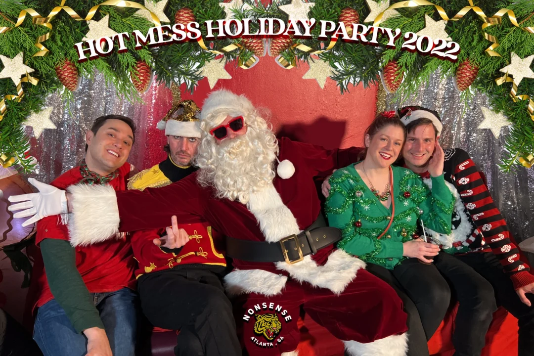 HOT MESS CHRISTMAS PARTY 2022 - Featuring SANTA! A Nonsense ATL event! Photo: Grumpy Elf!