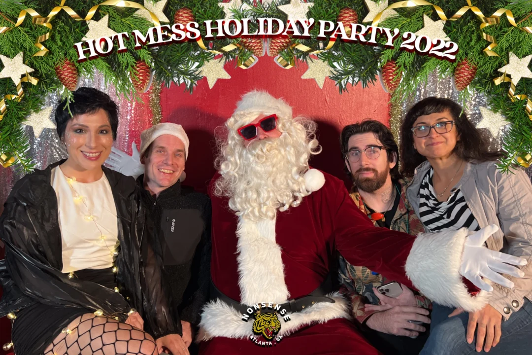 HOT MESS CHRISTMAS PARTY 2022 - Featuring SANTA! A Nonsense ATL event! Photo: Grumpy Elf!