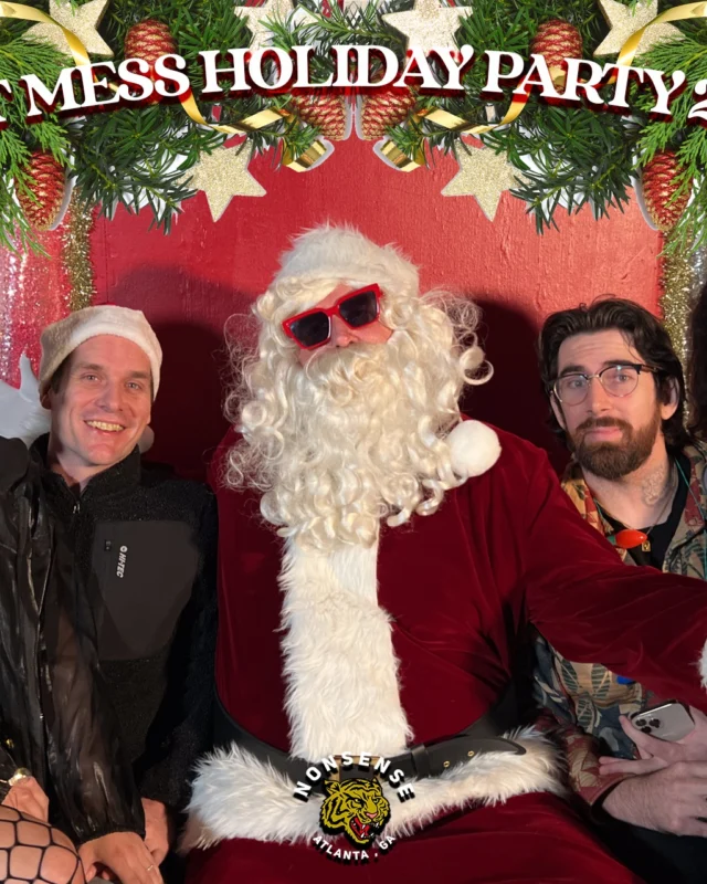 HOT MESS CHRISTMAS PARTY 2022 - Featuring SANTA! A Nonsense ATL event! Photo: Grumpy Elf!