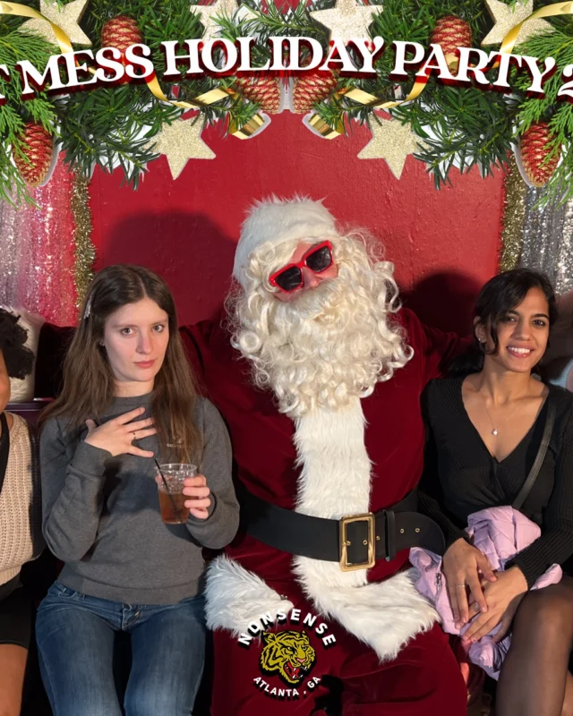 HOT MESS CHRISTMAS PARTY 2022 - Featuring SANTA! A Nonsense ATL event! Photo: Grumpy Elf!