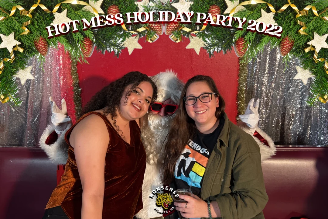 HOT MESS CHRISTMAS PARTY 2022 - Featuring SANTA! A Nonsense ATL event! Photo: Grumpy Elf!