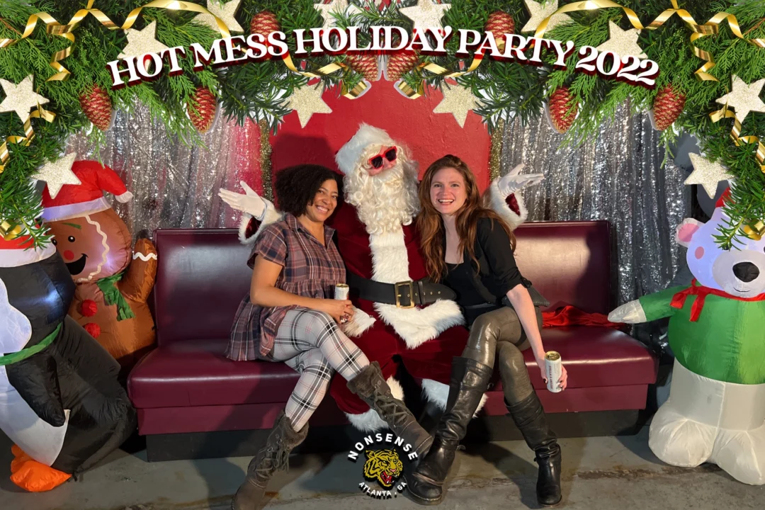 HOT MESS CHRISTMAS PARTY 2022 - Featuring SANTA! A Nonsense ATL event! Photo: Grumpy Elf!