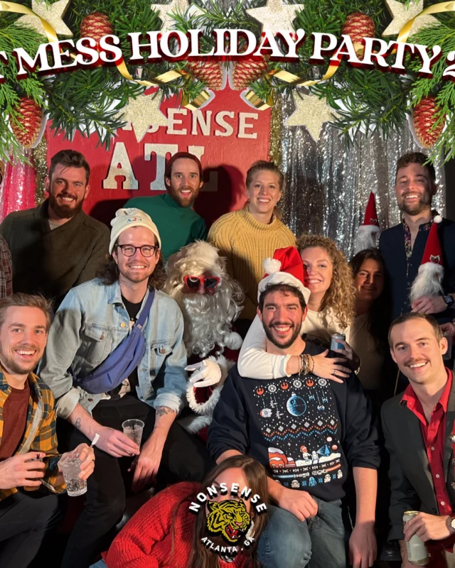 HOT MESS CHRISTMAS PARTY 2022 - Featuring SANTA! A Nonsense ATL event! Photo: Grumpy Elf!
