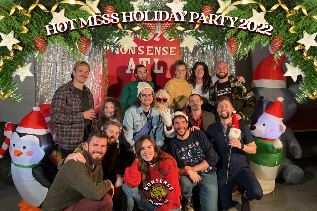 HOT MESS CHRISTMAS PARTY 2022 - Featuring SANTA! A Nonsense ATL event! Photo: Grumpy Elf!