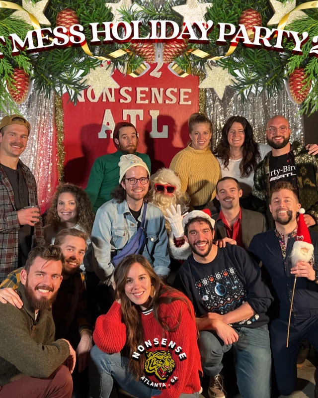 HOT MESS CHRISTMAS PARTY 2022 - Featuring SANTA! A Nonsense ATL event! Photo: Grumpy Elf!
