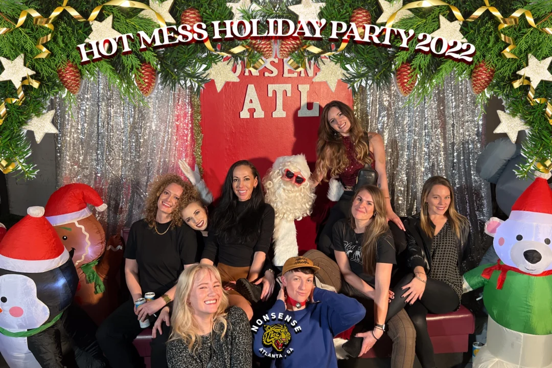 HOT MESS CHRISTMAS PARTY 2022 - Featuring SANTA! A Nonsense ATL event! Photo: Grumpy Elf!