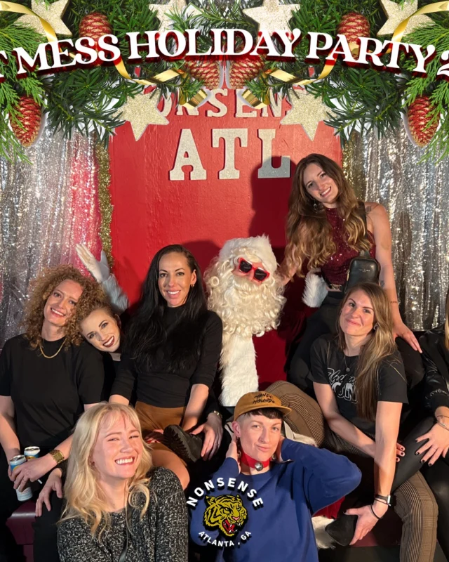 HOT MESS CHRISTMAS PARTY 2022 - Featuring SANTA! A Nonsense ATL event! Photo: Grumpy Elf!