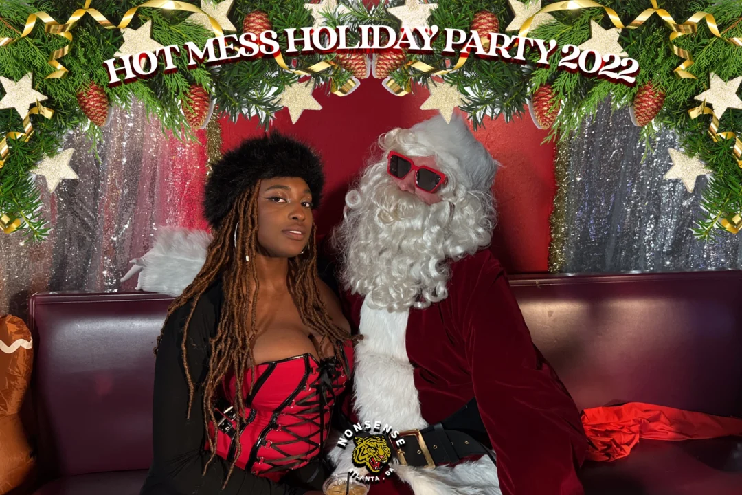HOT MESS CHRISTMAS PARTY 2022 - Featuring SANTA! A Nonsense ATL event! Photo: Grumpy Elf!