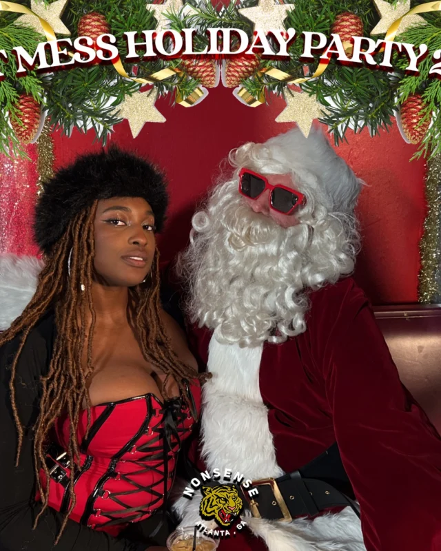 HOT MESS CHRISTMAS PARTY 2022 - Featuring SANTA! A Nonsense ATL event! Photo: Grumpy Elf!