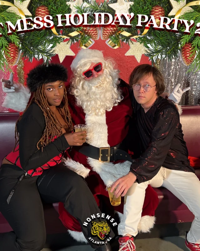 HOT MESS CHRISTMAS PARTY 2022 - Featuring SANTA! A Nonsense ATL event! Photo: Grumpy Elf!