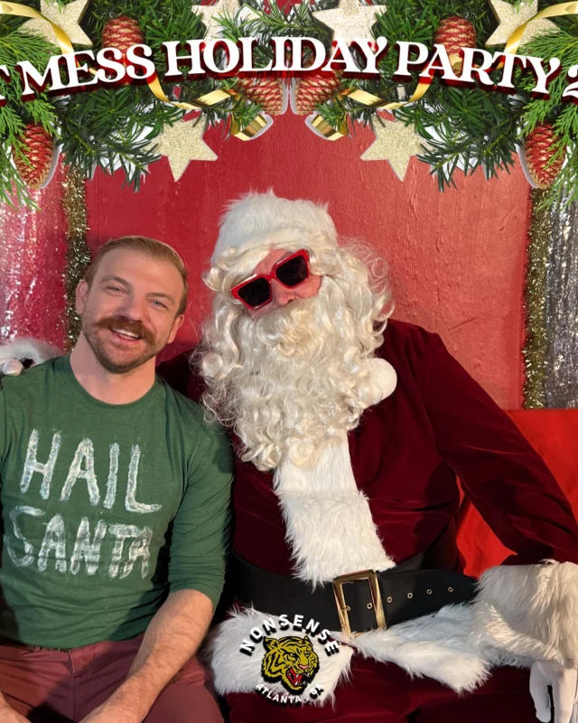 HOT MESS CHRISTMAS PARTY 2022 - Featuring SANTA! A Nonsense ATL event! Photo: Grumpy Elf!