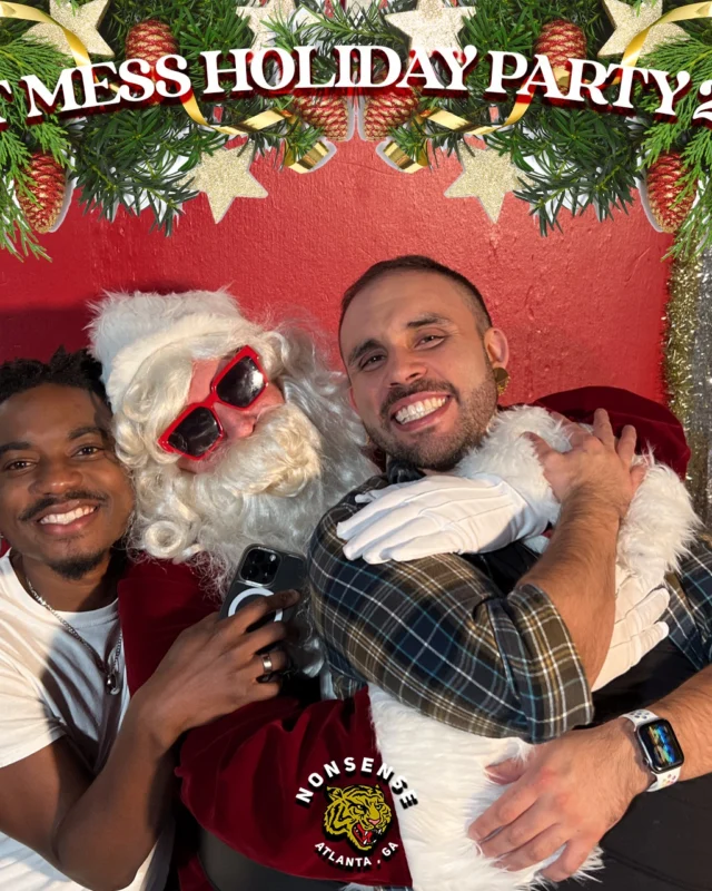 HOT MESS CHRISTMAS PARTY 2022 - Featuring SANTA! A Nonsense ATL event! Photo: Grumpy Elf!