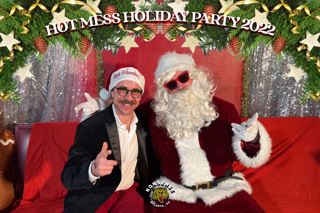 HOT MESS CHRISTMAS PARTY 2022 - Featuring SANTA! A Nonsense ATL event! Photo: Grumpy Elf!