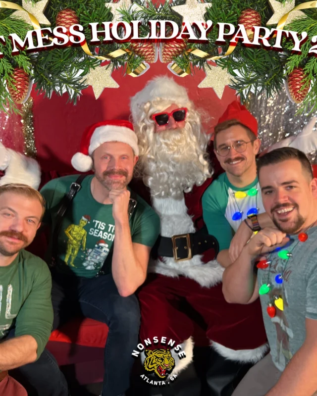 HOT MESS CHRISTMAS PARTY 2022 - Featuring SANTA! A Nonsense ATL event! Photo: Grumpy Elf!