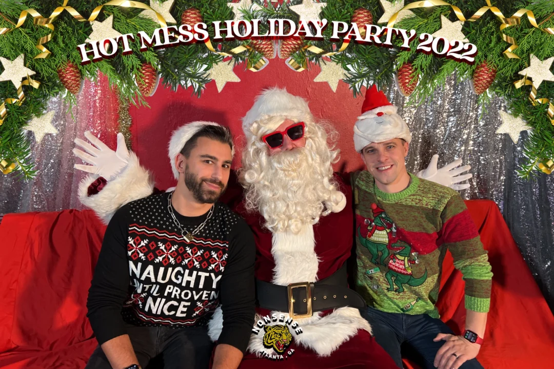 HOT MESS CHRISTMAS PARTY 2022 - Featuring SANTA! A Nonsense ATL event! Photo: Grumpy Elf!
