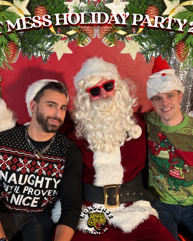 HOT MESS CHRISTMAS PARTY 2022 - Featuring SANTA! A Nonsense ATL event! Photo: Grumpy Elf!