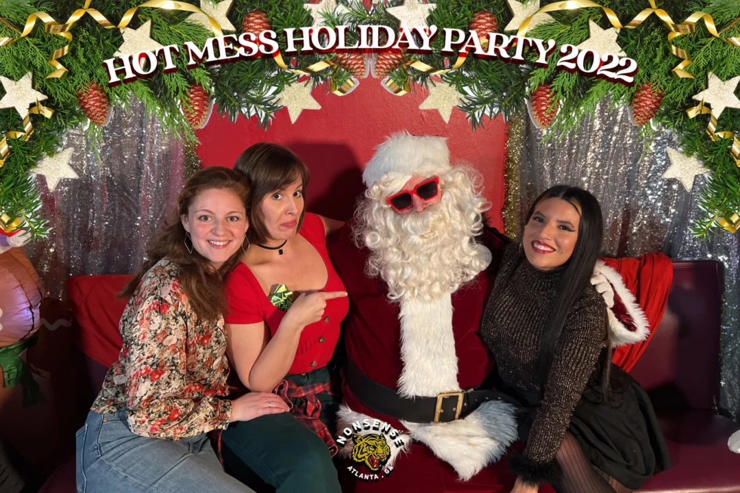 HOT MESS CHRISTMAS PARTY 2022 - Featuring SANTA! A Nonsense ATL event! Photo: Grumpy Elf!