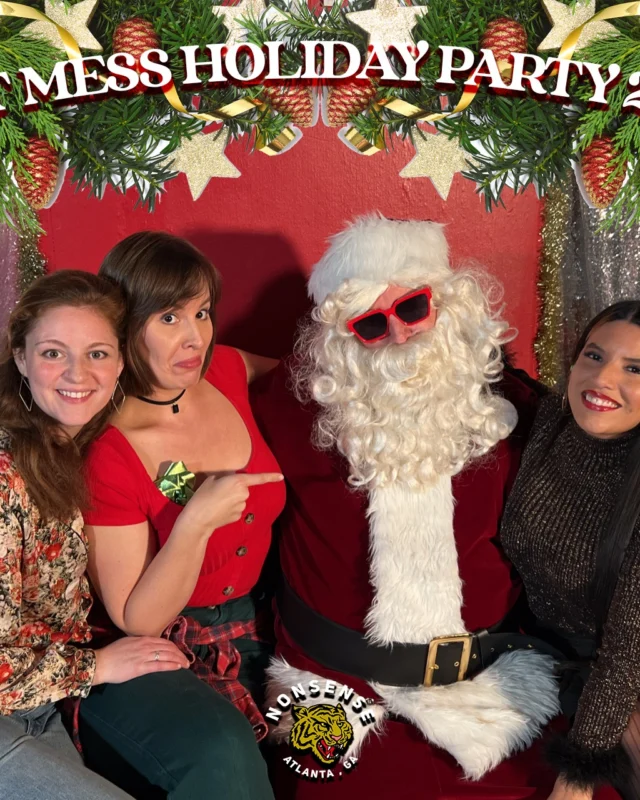 HOT MESS CHRISTMAS PARTY 2022 - Featuring SANTA! A Nonsense ATL event! Photo: Grumpy Elf!