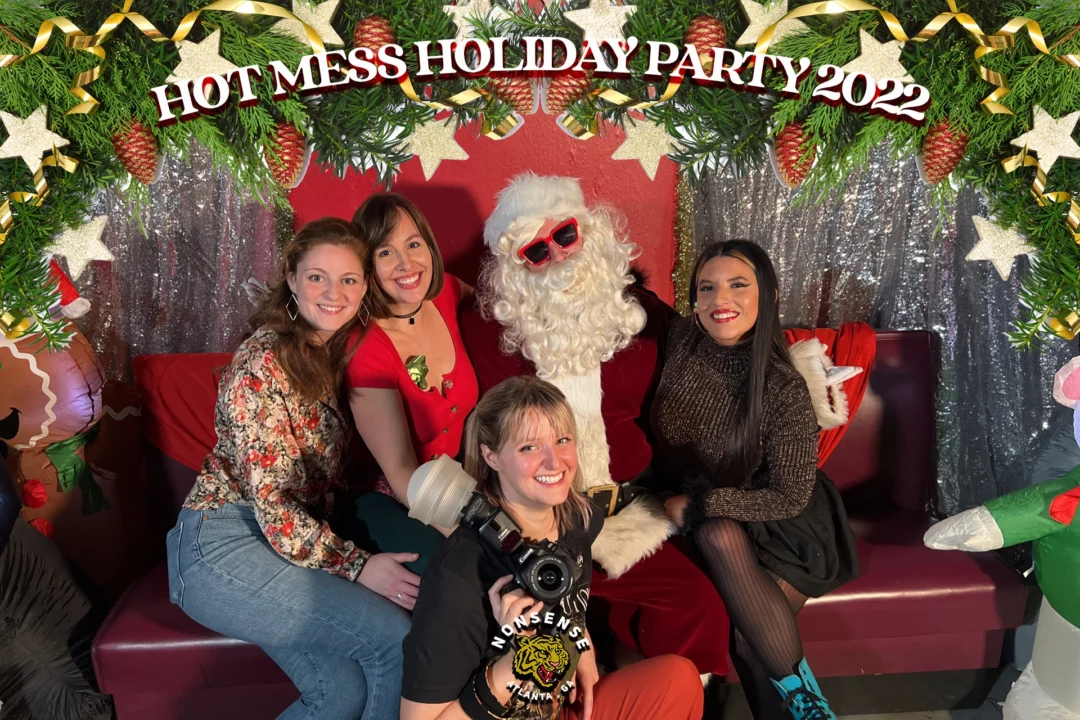HOT MESS CHRISTMAS PARTY 2022 - Featuring SANTA! A Nonsense ATL event! Photo: Grumpy Elf!