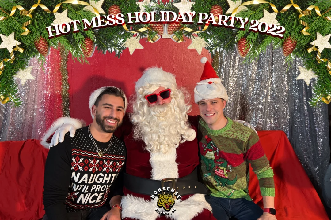 HOT MESS CHRISTMAS PARTY 2022 - Featuring SANTA! A Nonsense ATL event! Photo: Grumpy Elf!