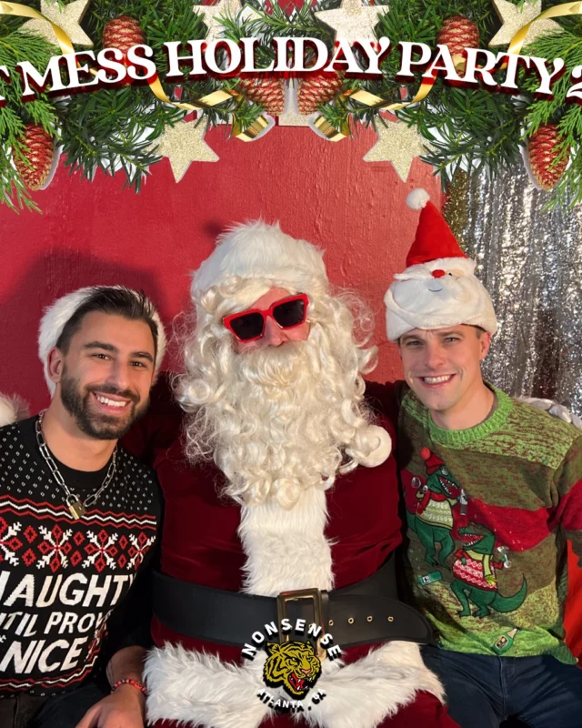 HOT MESS CHRISTMAS PARTY 2022 - Featuring SANTA! A Nonsense ATL event! Photo: Grumpy Elf!