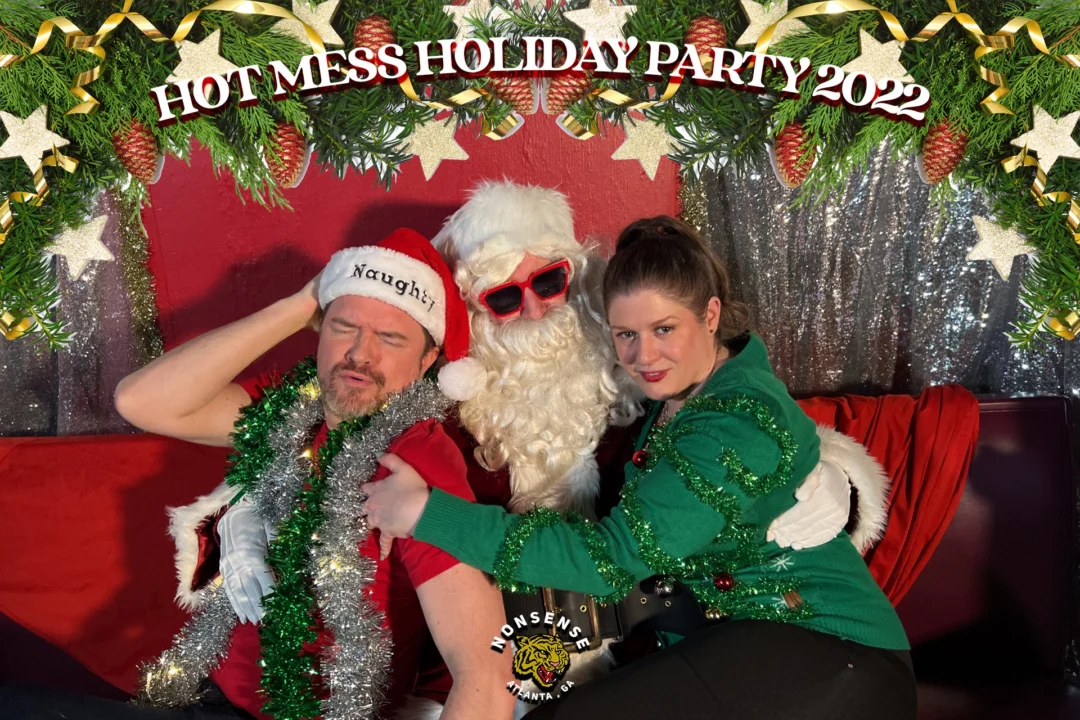 HOT MESS CHRISTMAS PARTY 2022 - Featuring SANTA! A Nonsense ATL event! Photo: Grumpy Elf!