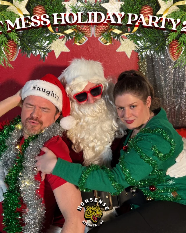 HOT MESS CHRISTMAS PARTY 2022 - Featuring SANTA! A Nonsense ATL event! Photo: Grumpy Elf!