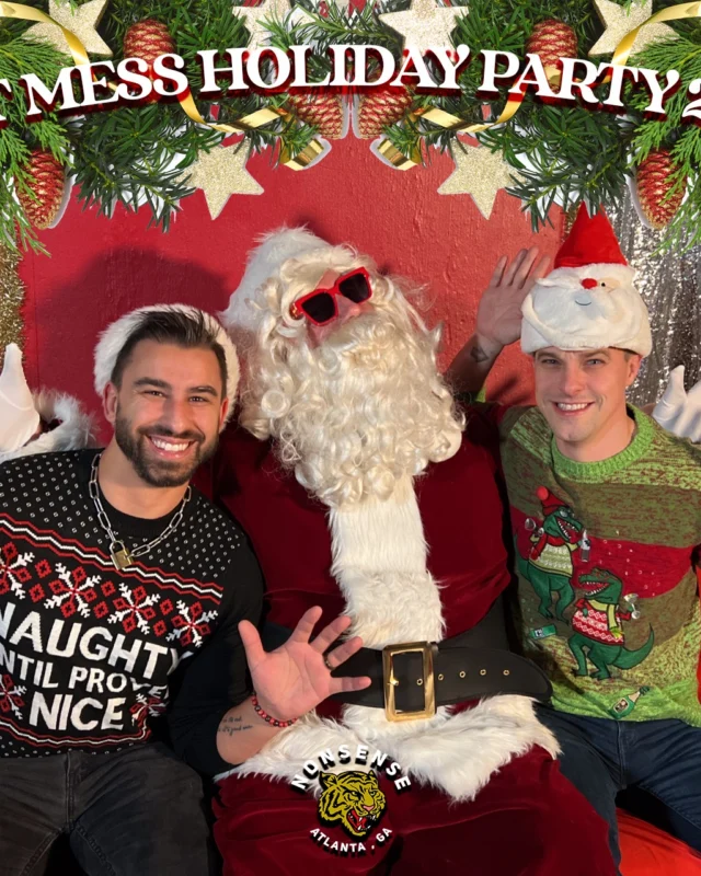 HOT MESS CHRISTMAS PARTY 2022 - Featuring SANTA! A Nonsense ATL event! Photo: Grumpy Elf!