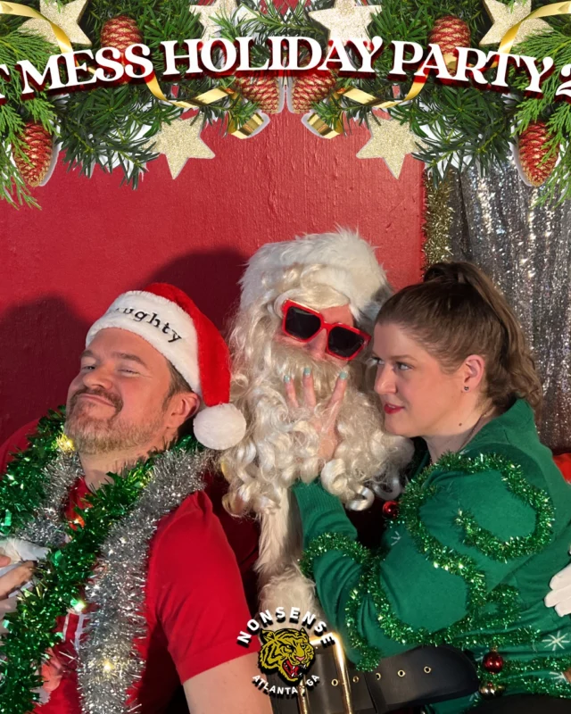 HOT MESS CHRISTMAS PARTY 2022 - Featuring SANTA! A Nonsense ATL event! Photo: Grumpy Elf!