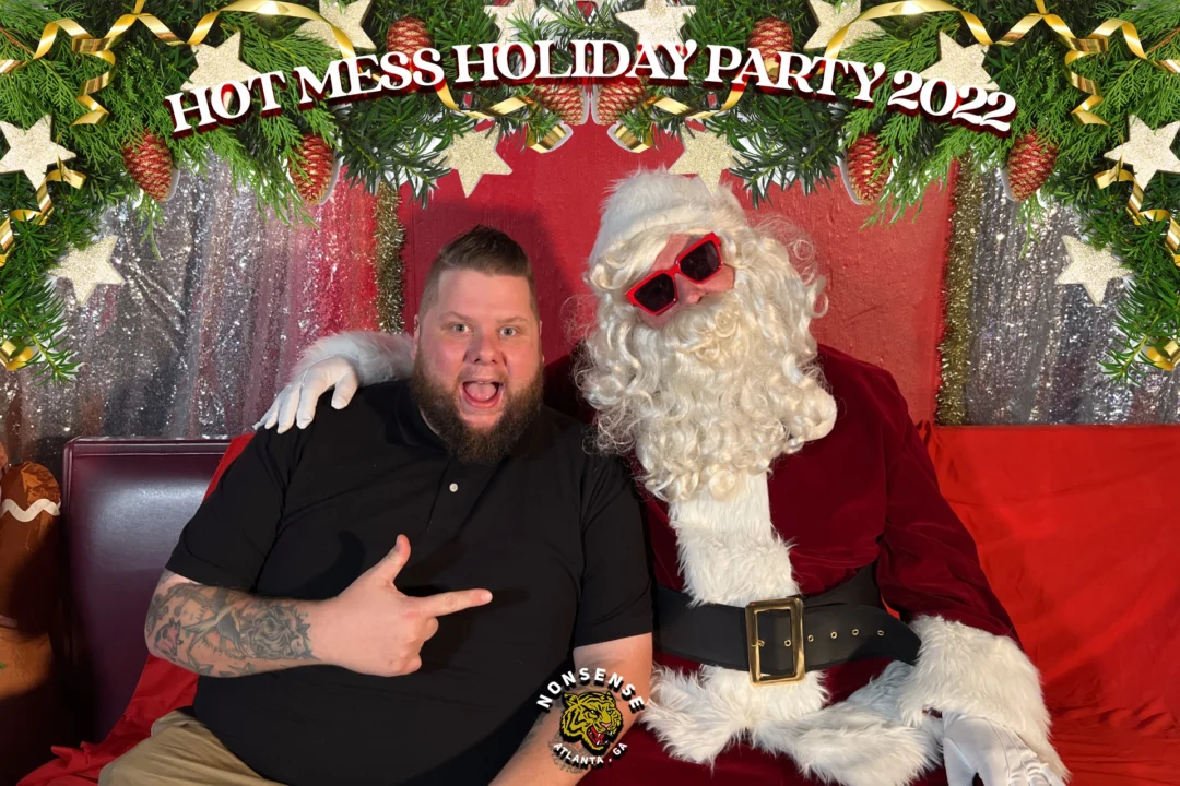 HOT MESS CHRISTMAS PARTY 2022 - Featuring SANTA! A Nonsense ATL event! Photo: Grumpy Elf!