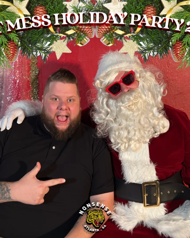 HOT MESS CHRISTMAS PARTY 2022 - Featuring SANTA! A Nonsense ATL event! Photo: Grumpy Elf!