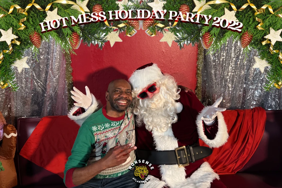 HOT MESS CHRISTMAS PARTY 2022 - Featuring SANTA! A Nonsense ATL event! Photo: Grumpy Elf!