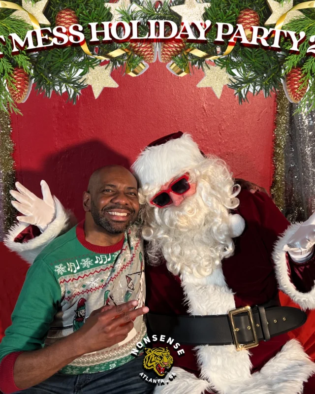 HOT MESS CHRISTMAS PARTY 2022 - Featuring SANTA! A Nonsense ATL event! Photo: Grumpy Elf!
