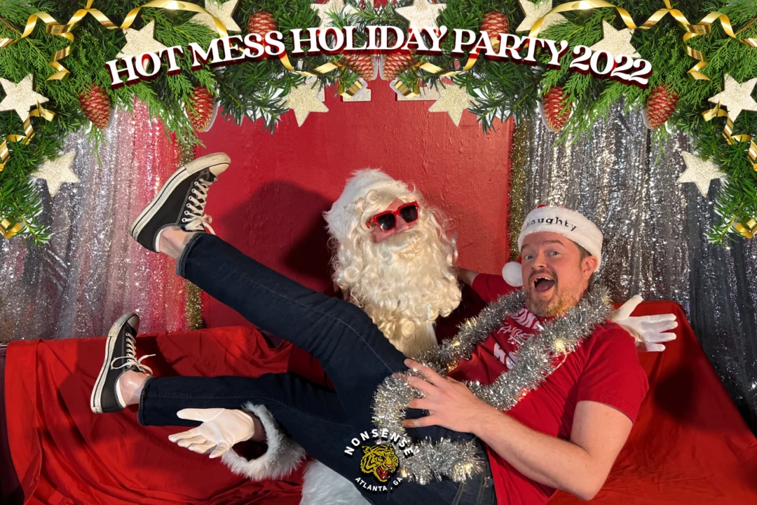 HOT MESS CHRISTMAS PARTY 2022 - Featuring SANTA! A Nonsense ATL event! Photo: Grumpy Elf!