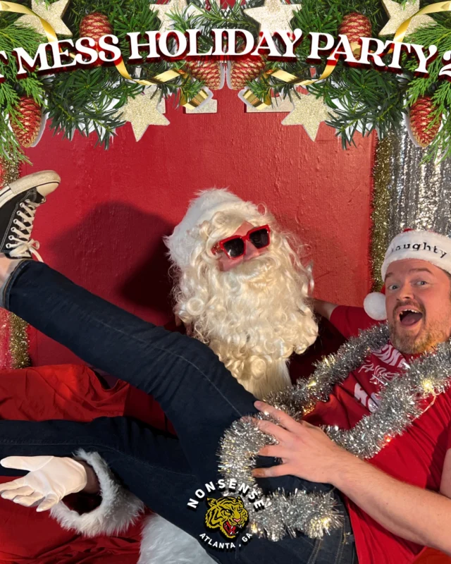 HOT MESS CHRISTMAS PARTY 2022 - Featuring SANTA! A Nonsense ATL event! Photo: Grumpy Elf!