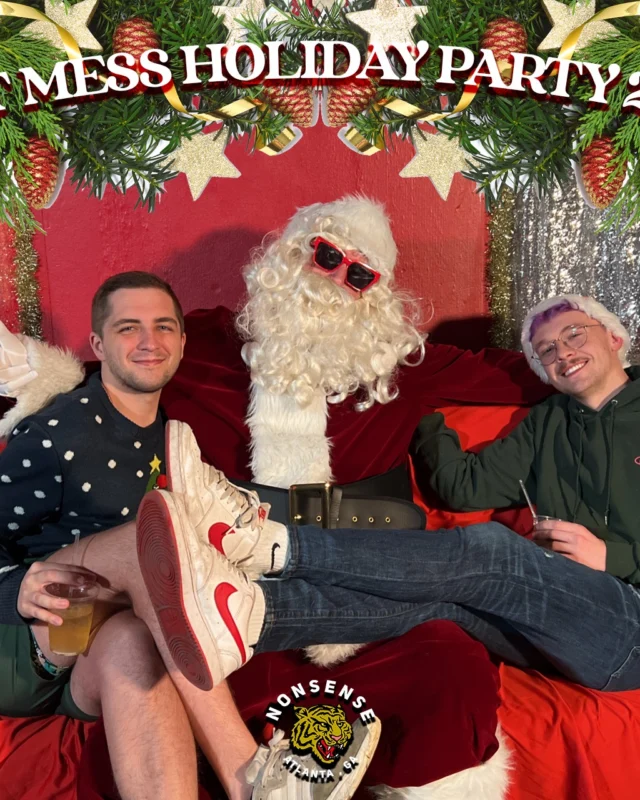 HOT MESS CHRISTMAS PARTY 2022 - Featuring SANTA! A Nonsense ATL event! Photo: Grumpy Elf!