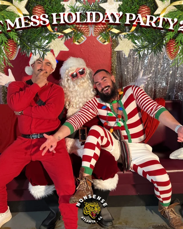 HOT MESS CHRISTMAS PARTY 2022 - Featuring SANTA! A Nonsense ATL event! Photo: Grumpy Elf!
