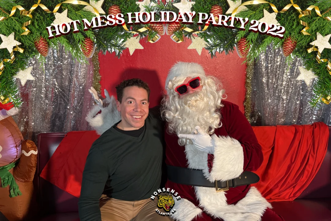 HOT MESS CHRISTMAS PARTY 2022 - Featuring SANTA! A Nonsense ATL event! Photo: Grumpy Elf!
