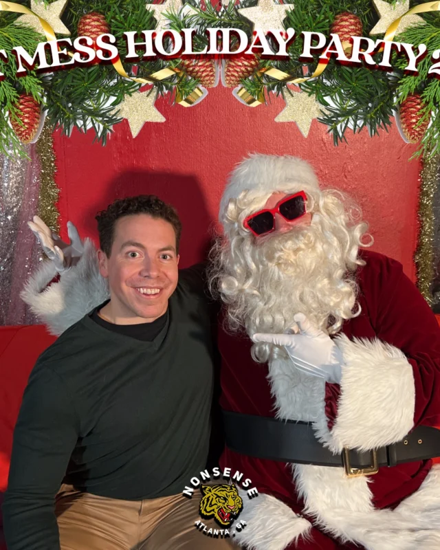 HOT MESS CHRISTMAS PARTY 2022 - Featuring SANTA! A Nonsense ATL event! Photo: Grumpy Elf!