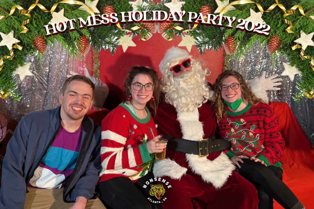 HOT MESS CHRISTMAS PARTY 2022 - Featuring SANTA! A Nonsense ATL event! Photo: Grumpy Elf!
