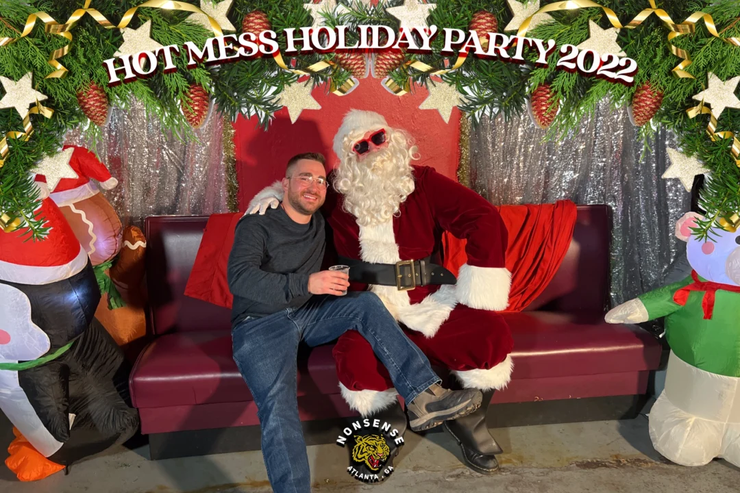 HOT MESS CHRISTMAS PARTY 2022 - Featuring SANTA! A Nonsense ATL event! Photo: Grumpy Elf!